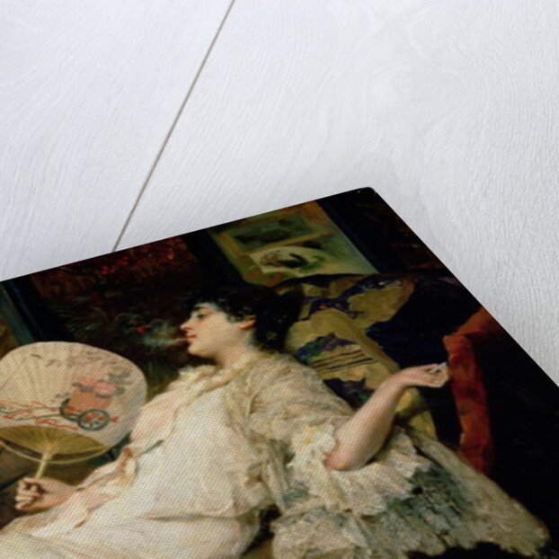 Young Woman Smoking, 1894 by Francisco Masriera y Manovens