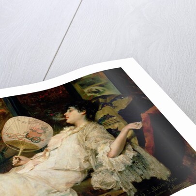 Young Woman Smoking, 1894 by Francisco Masriera y Manovens