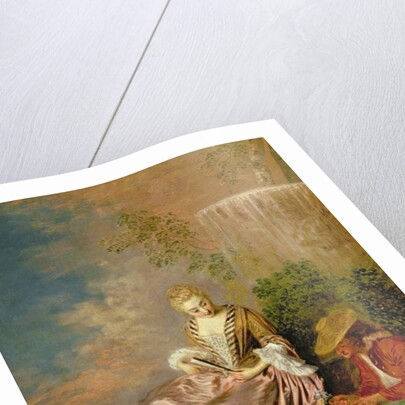 The Shy Lover, 1718 by Jean Antoine Watteau