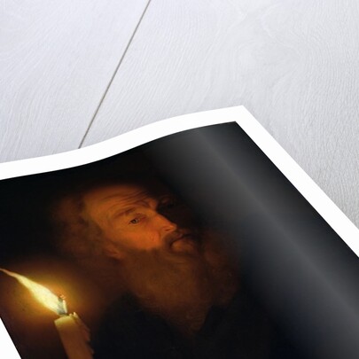 Man with a Candle by Godfried Schalken or Schalcken