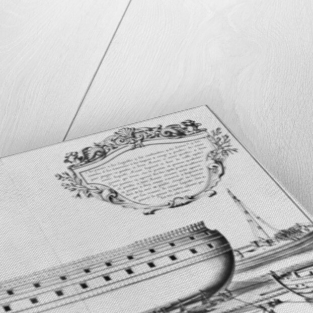 rofile of a vessel getting ready to launch by French School