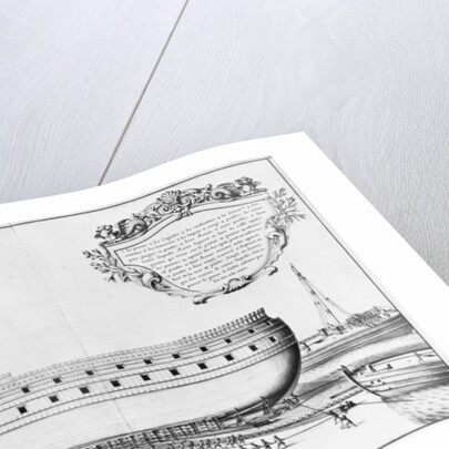 rofile of a vessel getting ready to launch by French School