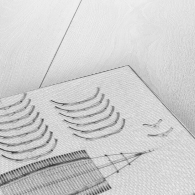 lan of a vessel with all its floor plates by French School