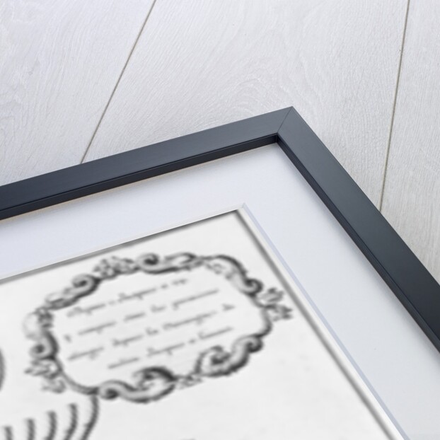 lan of a vessel partly lined from the inside by French School