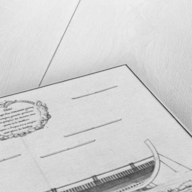 ross-section of a vessel with its floor plates by French School