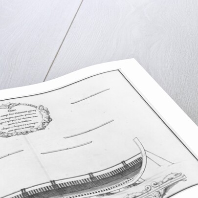 ross-section of a vessel with its floor plates by French School