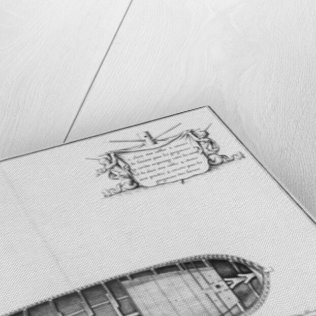 Plan of the hold of a vessel by French School