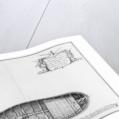 Plan of the hold of a vessel by French School