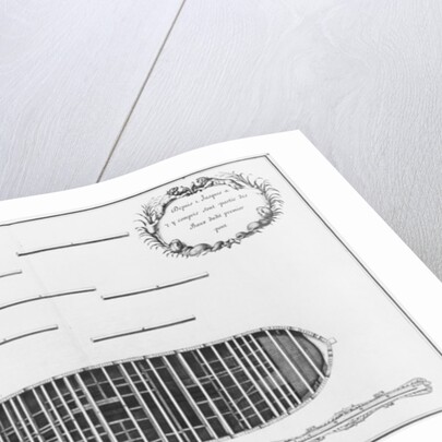 lan of the first deck of a vessel by French School