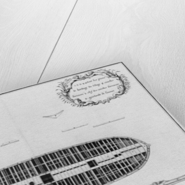 lan of the first deck of a vessel by French School