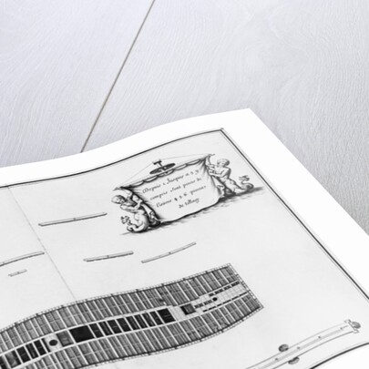 lan of the third deck of a vessel by French School