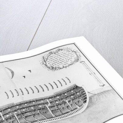 ross-section of a launched vessel by French School