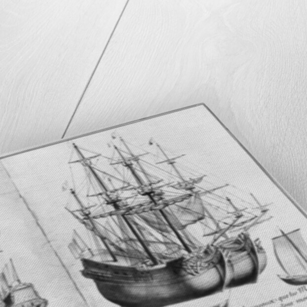 Ships known as 'pinasses', La Rochelle by French School