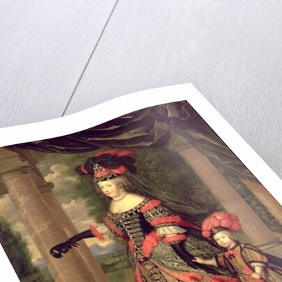 Maria Theresa, wife of Louis XIV, with her son the Dauphin Louis of France, after 1661 by Pierre Mignard