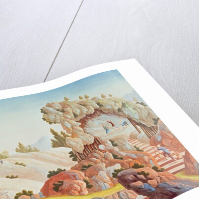 Peasants quarrying and collecting kaolin for a porcelain factory by School Chinese