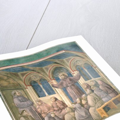 The Apparition at the Chapter House at Arles, 1297-99 by Giotto