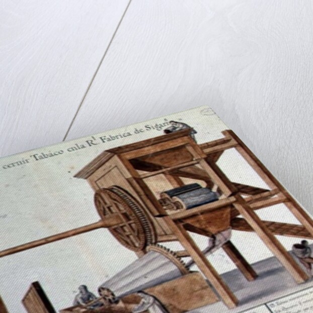 Tobacco Sieving Machine from the Royal Tobacco Factory in Mexico, 1785-87 by Spanish School