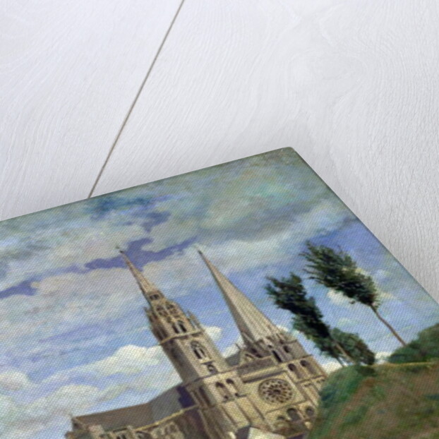 Chartres Cathedral, 1830 by Jean Baptiste Camille Corot