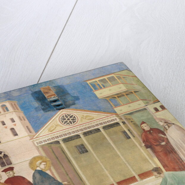 St. Francis honored by a simple man, 1297-99 by Giotto