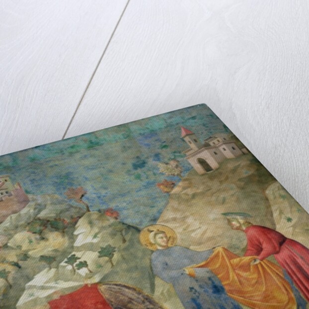 St. Francis Gives his Coat to a Stranger, 1296-97 by Giotto