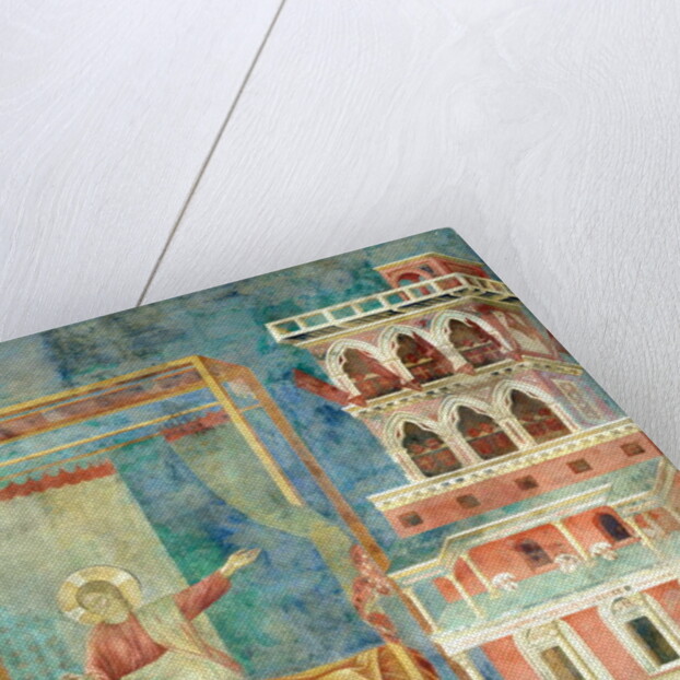 St. Francis Dreams of a Palace full of Weapons, 1297-99 by Giotto