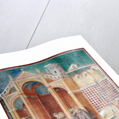 The Vision of Brother Agostino and the Bishop of Assisi, 1297-99 by Giotto