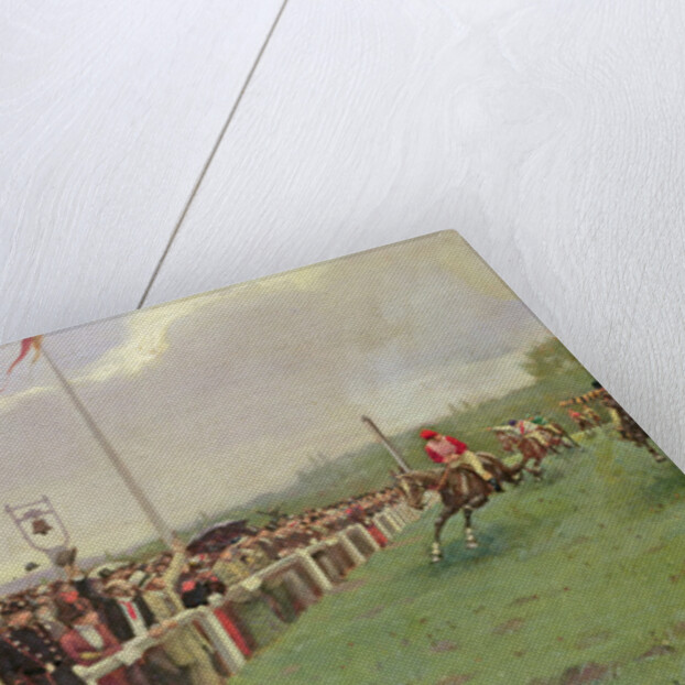 Horse racing at Longchamp or the Course at Longchamp, 1886 by Jean Beraud