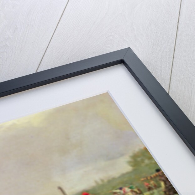 Horse racing at Longchamp or the Course at Longchamp, 1886 by Jean Beraud