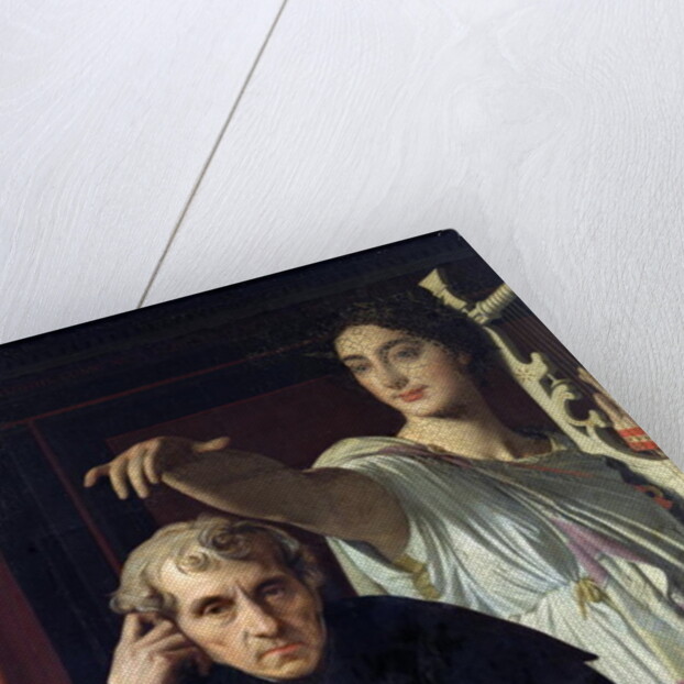 Portrait of the Italian Composer Cherubini and the Muse of Lyrical Poetry, 1842 by Jean Auguste Dominique Ingres