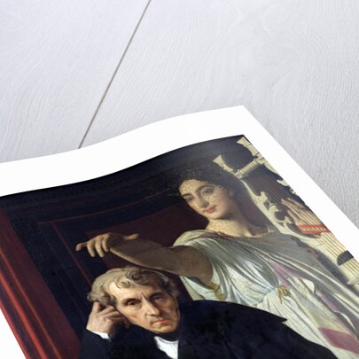 Portrait of the Italian Composer Cherubini and the Muse of Lyrical Poetry, 1842 by Jean Auguste Dominique Ingres