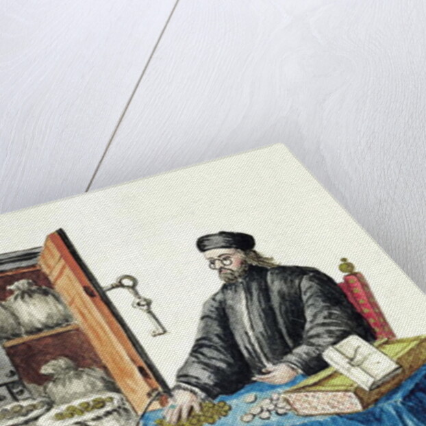 Venetian Moneylender, from an illustrated book of costumes by Jan van Grevenbroeck