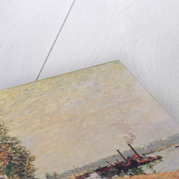 Steam Boats on the Loing at Saint-Mammes, 1877 by Alfred Sisley