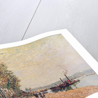 Steam Boats on the Loing at Saint-Mammes, 1877 by Alfred Sisley