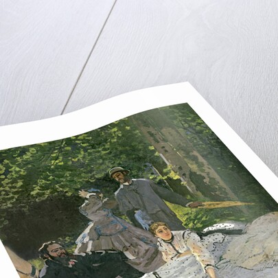 Lunch on the grass, in Chailly, 1865 by Claude Monet