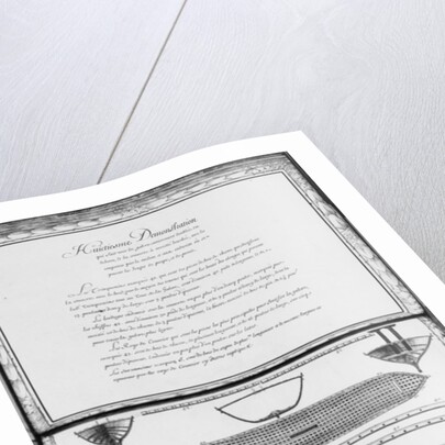 A galley entirely lined outside, eighth demonstration by French School