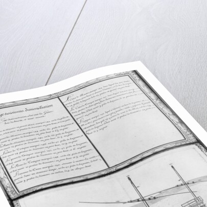 galley with all its masts, outside the dock, twenty-third demonstratio by French School