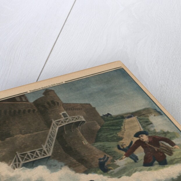 A child taken away by a wave, Saint-Malo by French School