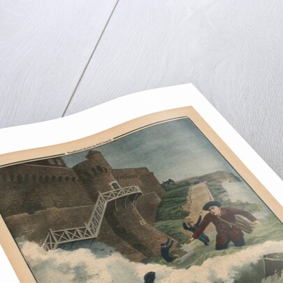 A child taken away by a wave, Saint-Malo by French School