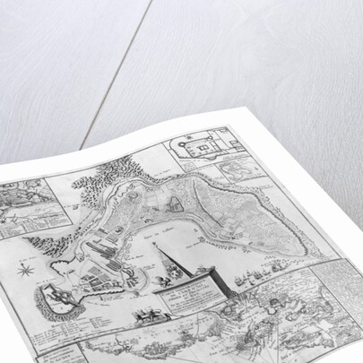Plan of the Ile d'Aix, 1757 by French School