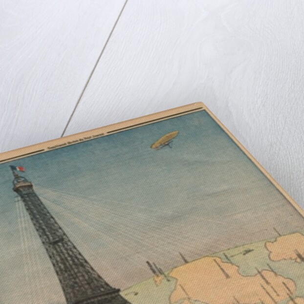 The 25th Anniversary of the Eiffel Tower used now for the wireless telegraphy by French School