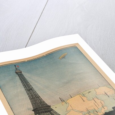 The 25th Anniversary of the Eiffel Tower used now for the wireless telegraphy by French School
