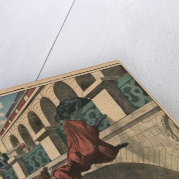 A rescuing dog by French School