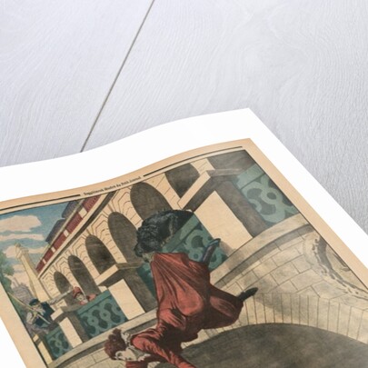 A rescuing dog by French School