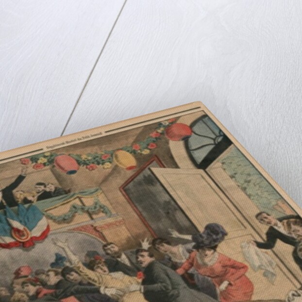 A Bear in a ballroom by French School