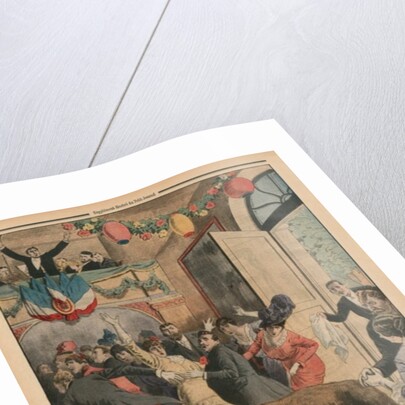 A Bear in a ballroom by French School