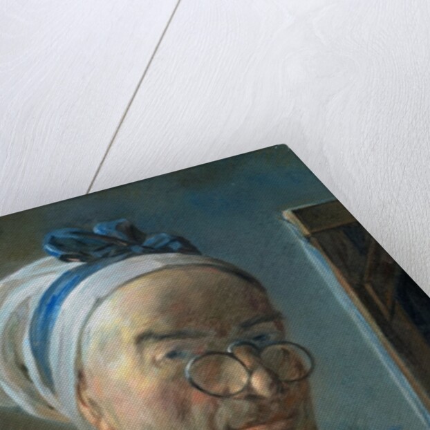 Self Portrait with an Easel, c.1775-79 by Jean-Baptiste Simeon Chardin