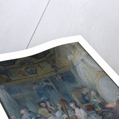 Marie Antoinette in her chamber at Versailles in 1777 by Jacques-Fabien Gautier d'Agoty