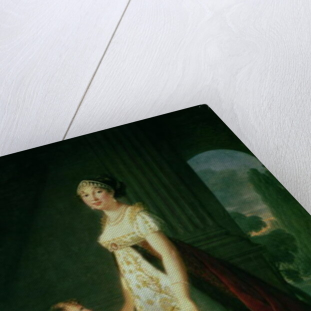 Maria Carolina Bonaparte Queen of Naples with her daughter Laetitia Murat, 1807 by Elisabeth Louise Vigee-Lebrun