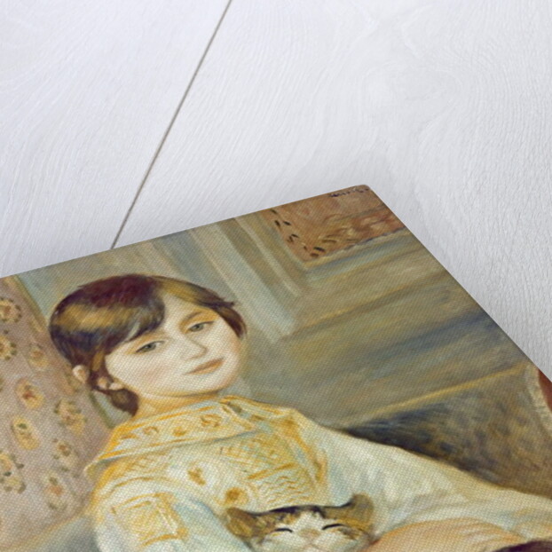 Julie Manet with Cat, 1887 by Pierre Auguste Renoir