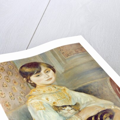 Julie Manet with Cat, 1887 by Pierre Auguste Renoir